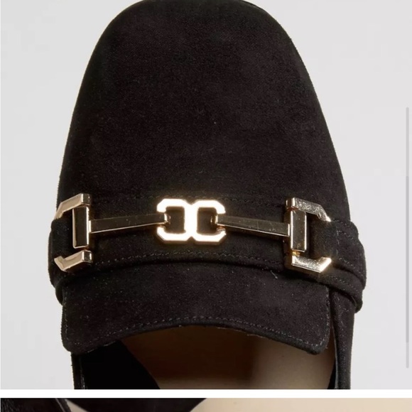 “ASOS” Provider Heeled Faux Suede Loafer - Picture 4 of 9